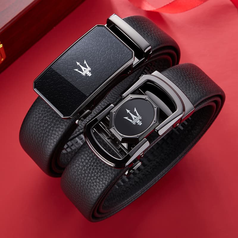 Ремень Maserati Цинковый сплав Ремни из коровьей кожи мужские 3,5 см - изображение 3