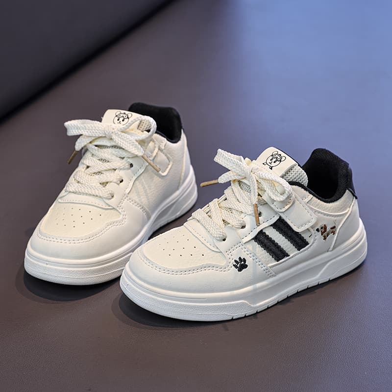 Кроссовки SHIBU Синтетическая кожа противоскользящие и дышащие низкие кеды для бега для детей - изображение 4