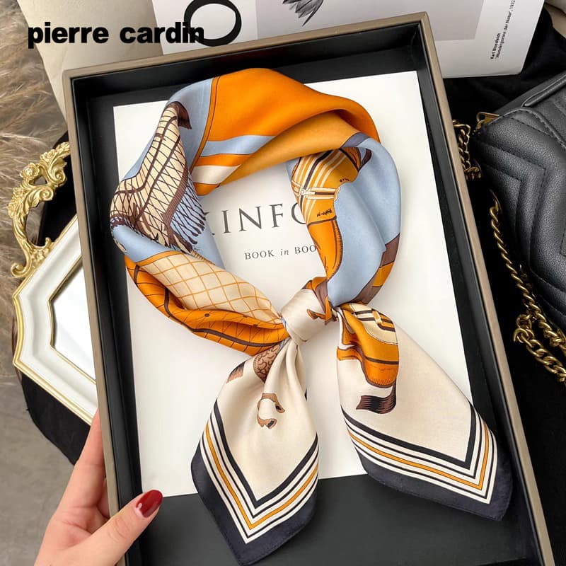Платок PIERRE CARDIN Шарфы из шелка Тутовый Женские - изображение 2
