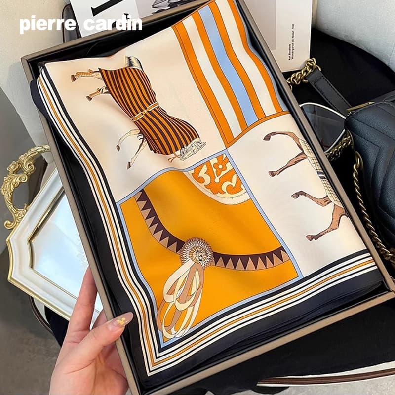 Платок PIERRE CARDIN Шарфы из шелка Тутовый Женские - изображение 7