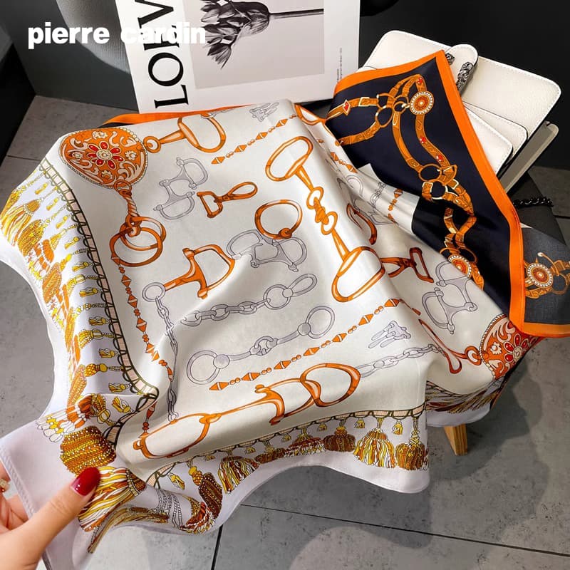 Платок PIERRE CARDIN Шарфы из шелка Тутовый Женские - изображение 5