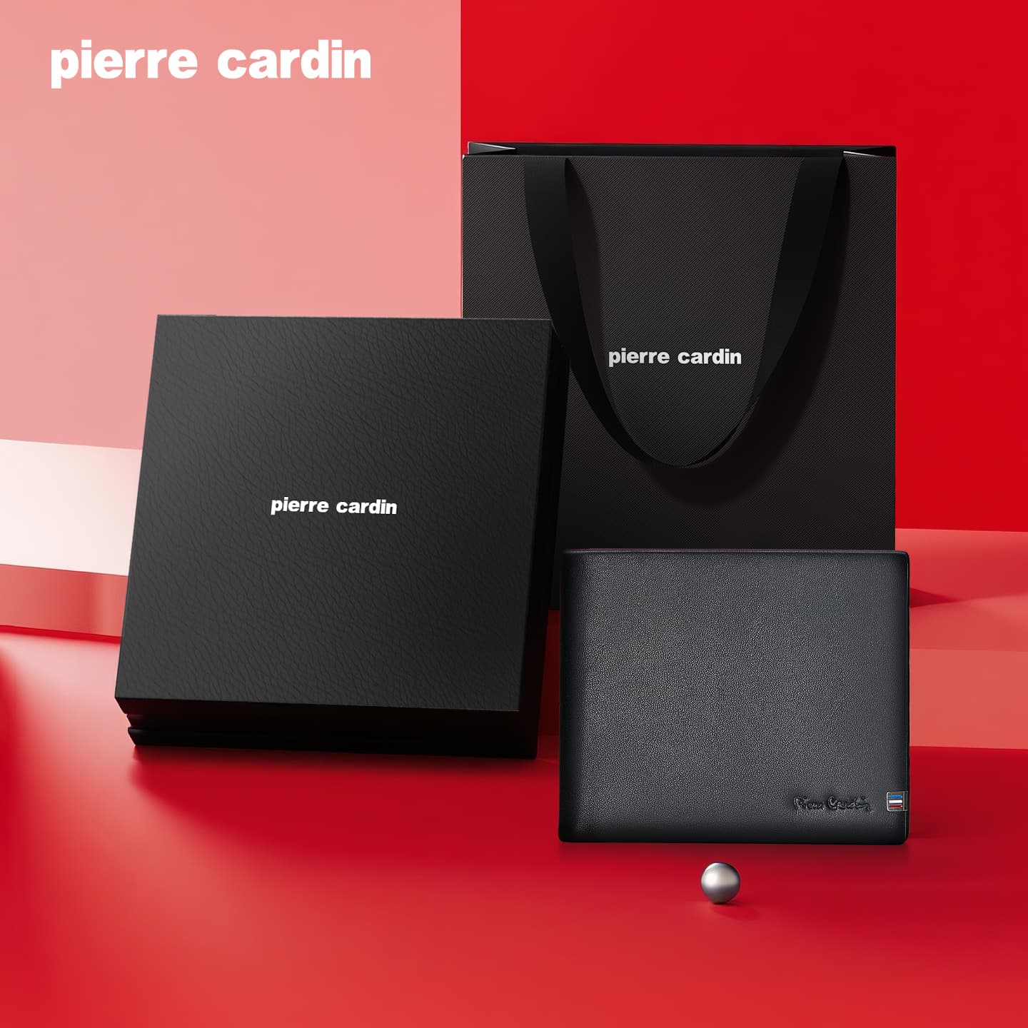 Кошелек PIERRE CARDIN Натуральная кожа Pure Коровья кожа Кошелек Мужской Черный - изображение 4