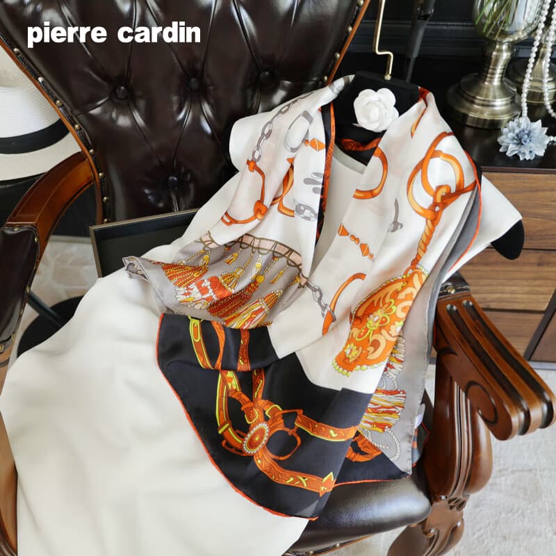 Платок PIERRE CARDIN Шарфы из шелка Тутовый Женские - изображение 4