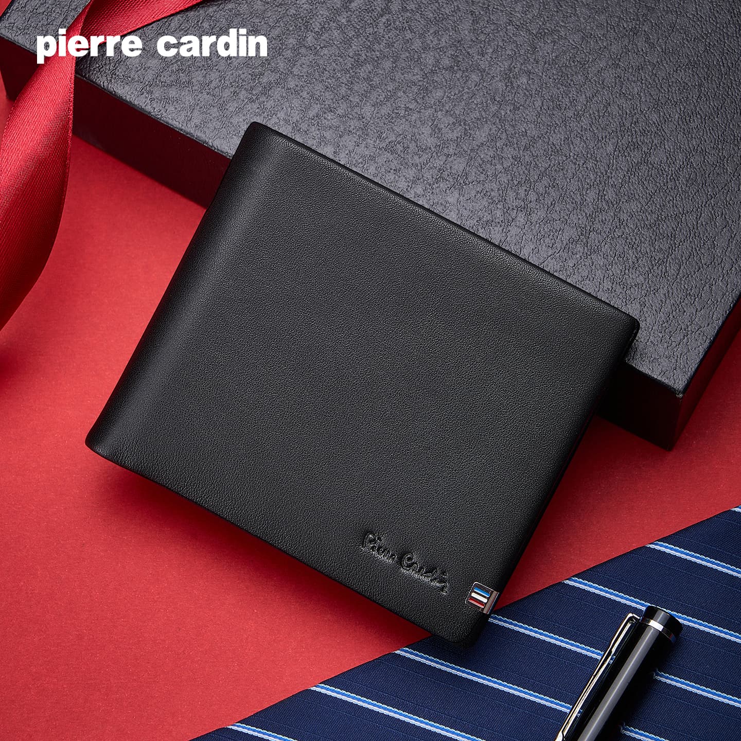 Кошелек PIERRE CARDIN Натуральная кожа Pure Коровья кожа Кошелек Мужской Черный - изображение 2