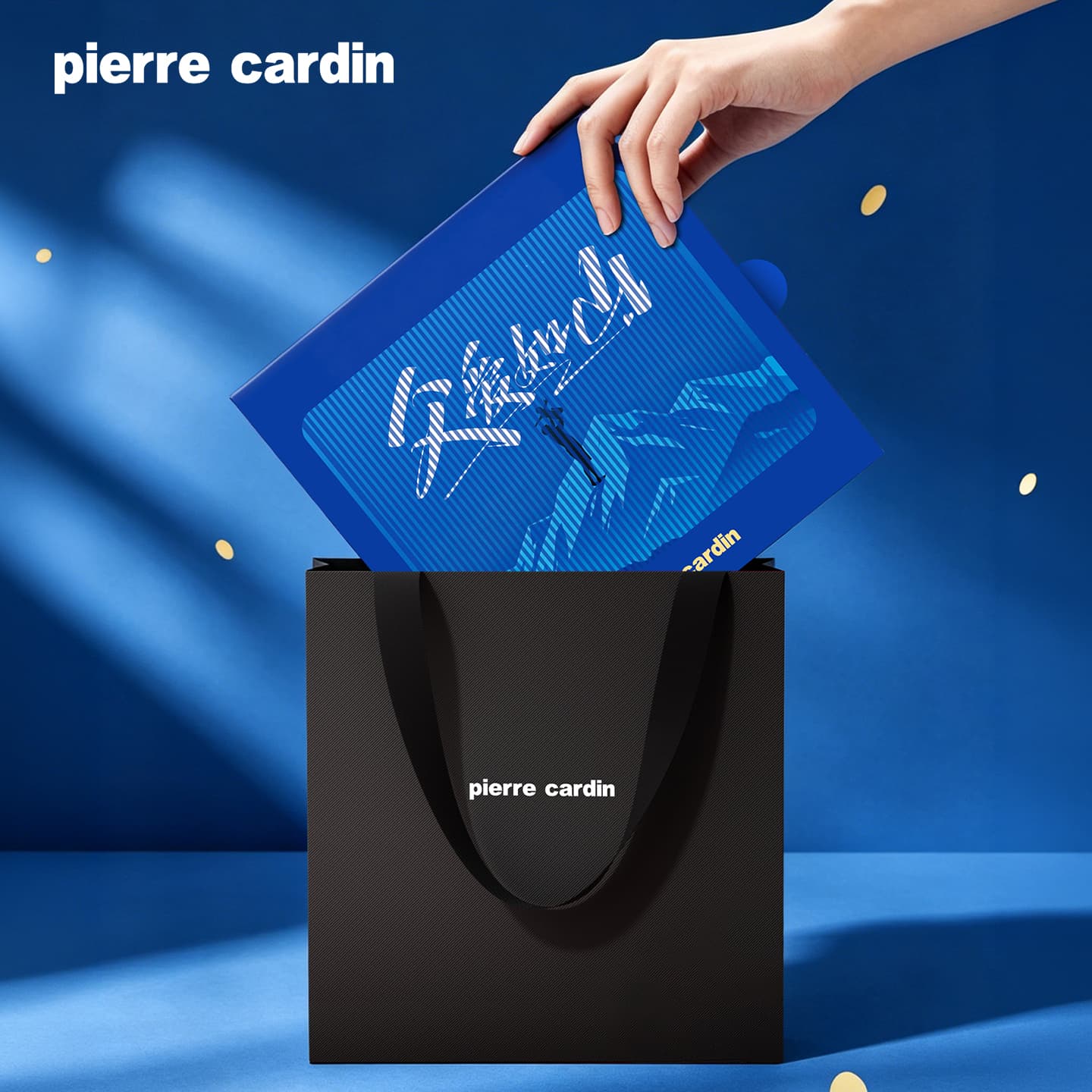 Кошелек PIERRE CARDIN Настоящий кошелек из коровьей кожи мужской синий - изображение 3