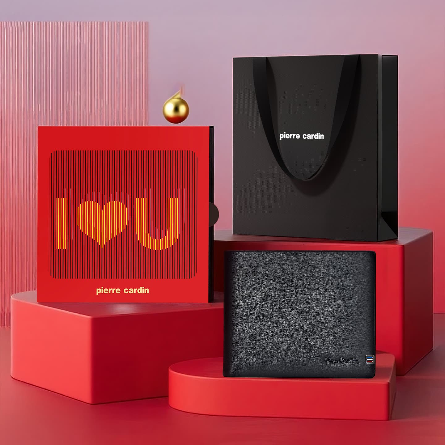 Кошелек PIERRE CARDIN Натуральная кожа Pure Коровья кожа Кошелек Мужской Черный - изображение 6
