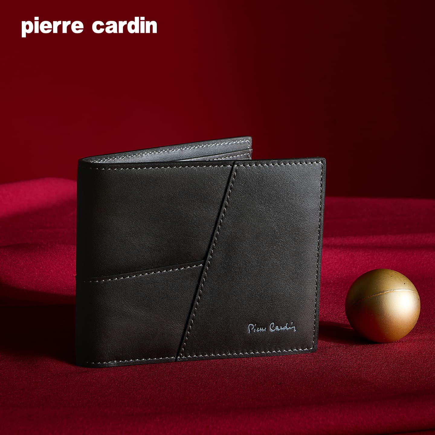 Кошелек PIERRE CARDIN Кошелек из коровьей кожи Мужской Черный - изображение 3