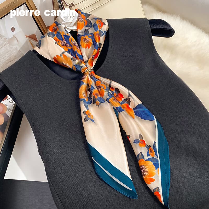 Платок PIERRE CARDIN Шарфы из шелка Тутовый Женские - изображение 7