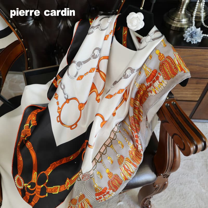 Платок PIERRE CARDIN Шарфы из шелка Тутовый Женские - изображение 6