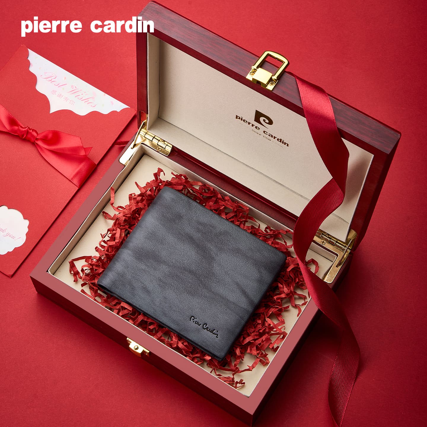 Кошелек PIERRE CARDIN Натуральная кожа Pure Коровья кожа Кошелек Мужской Градиентный серый - изображение 4