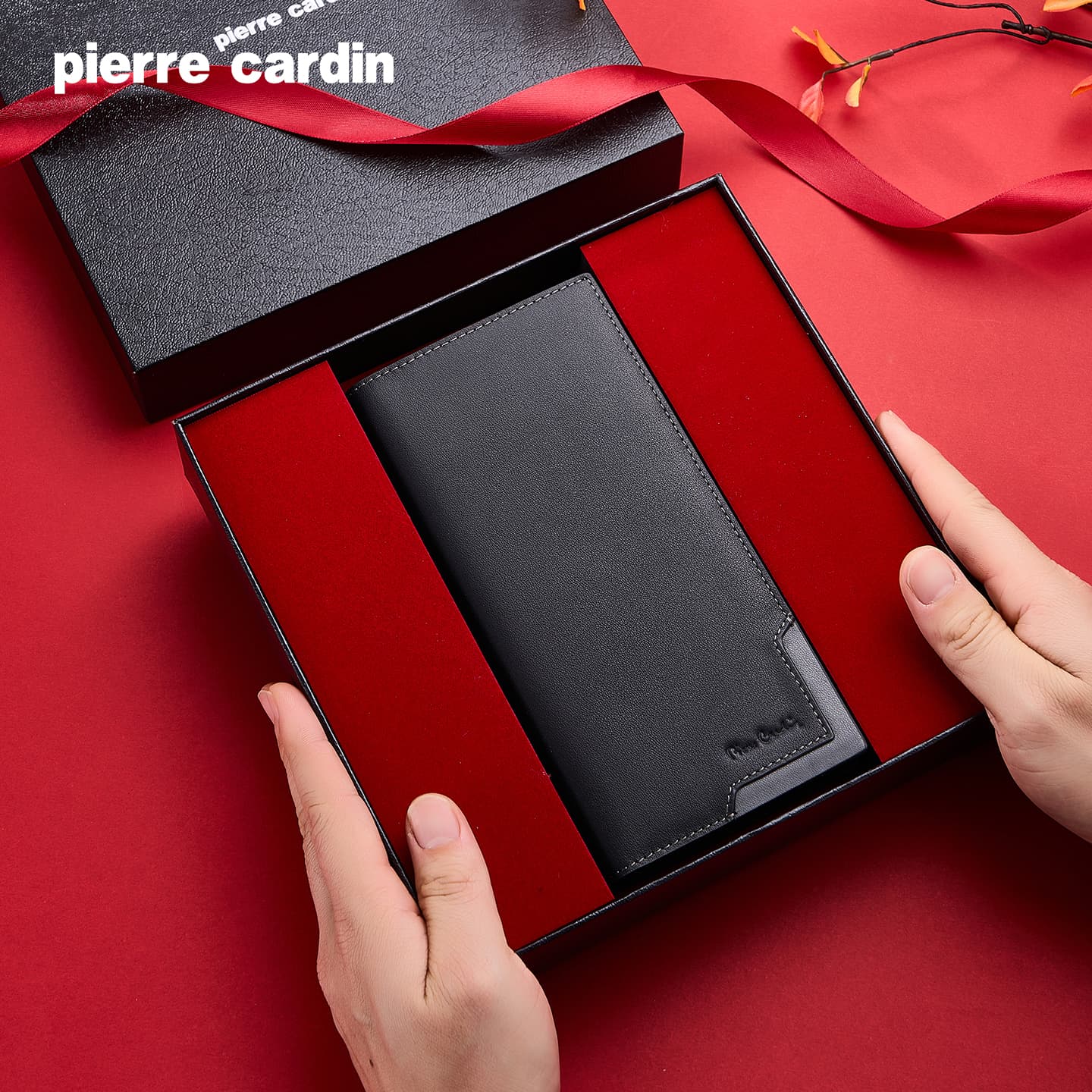 Кошелек PIERRE CARDIN Кошелек из коровьей кожи Мужской Черный - изображение 3