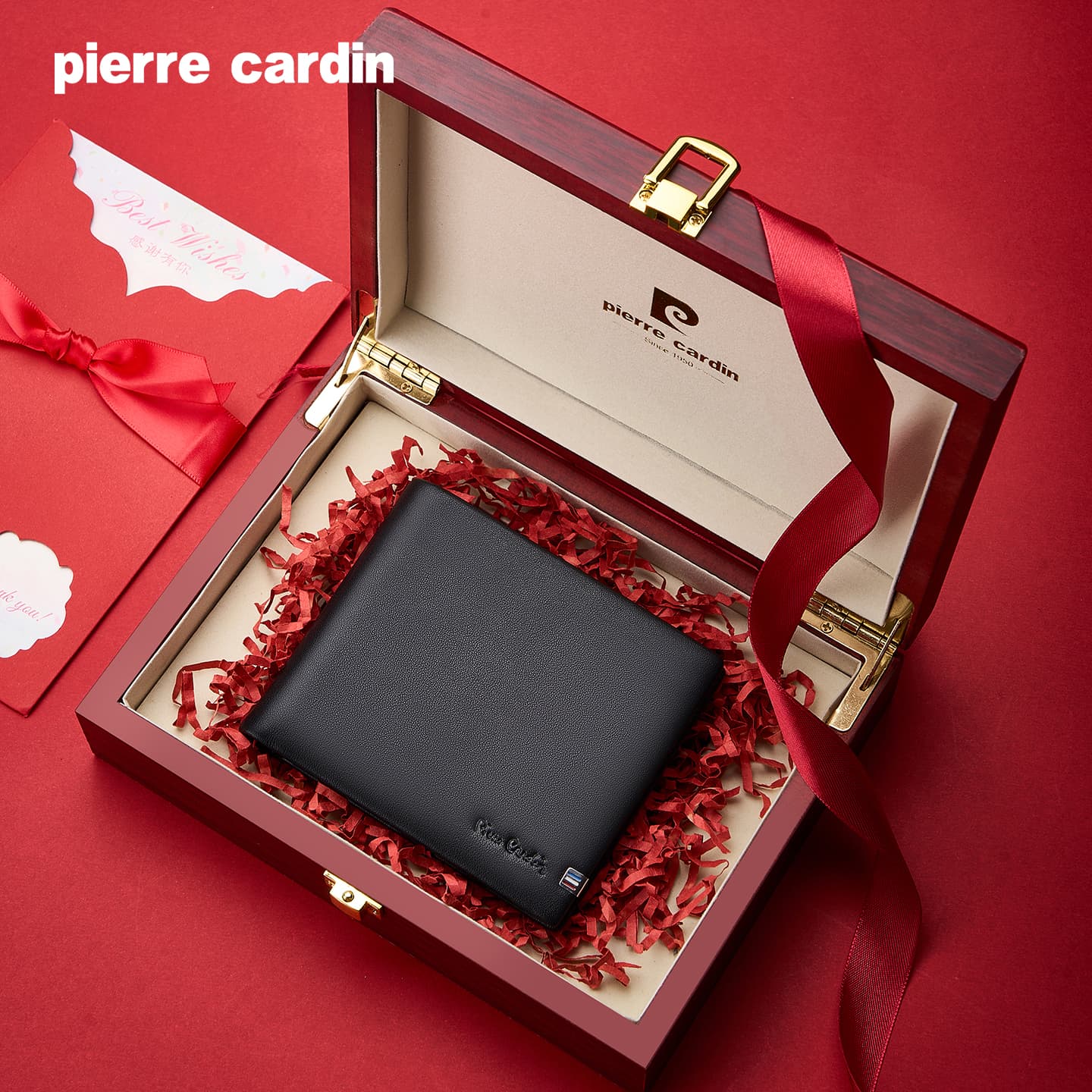 Кошелек PIERRE CARDIN Натуральная кожа Pure Коровья кожа Кошелек Мужской Черный - изображение 5