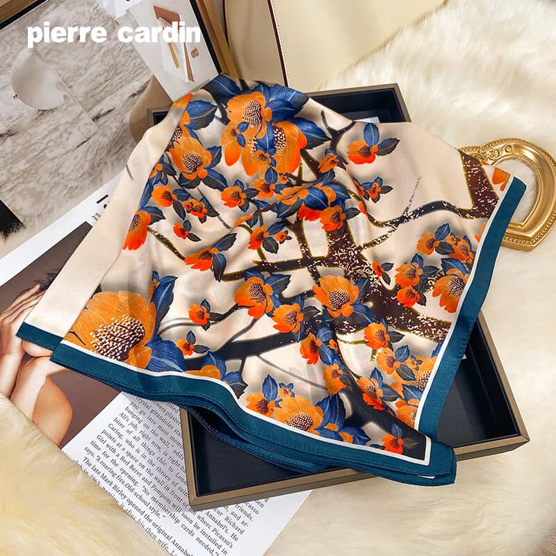 Платок PIERRE CARDIN Шарфы из шелка Тутовый Женские - изображение 5