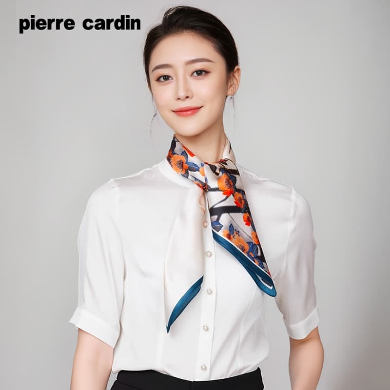 Платок PIERRE CARDIN Шарфы из шелка Тутовый Женские - изображение 3