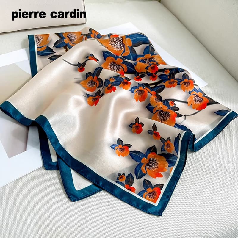 Платок PIERRE CARDIN Шарфы из шелка Тутовый Женские - изображение 4