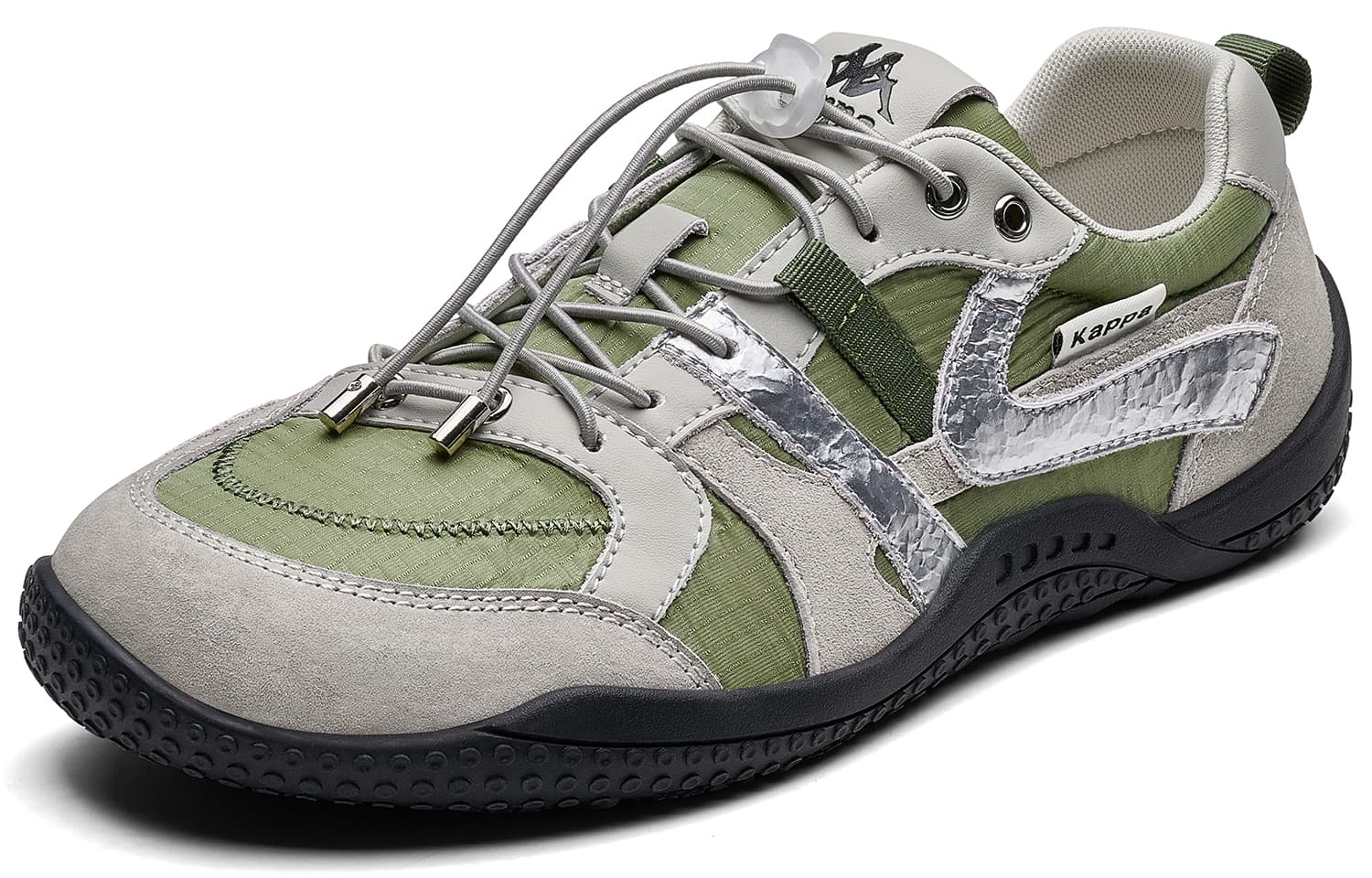 Кроссовки Кроссовки Kappa Casual Low Top Зеленый Серый Холодный Серый Серебряный Женские - изображение 6