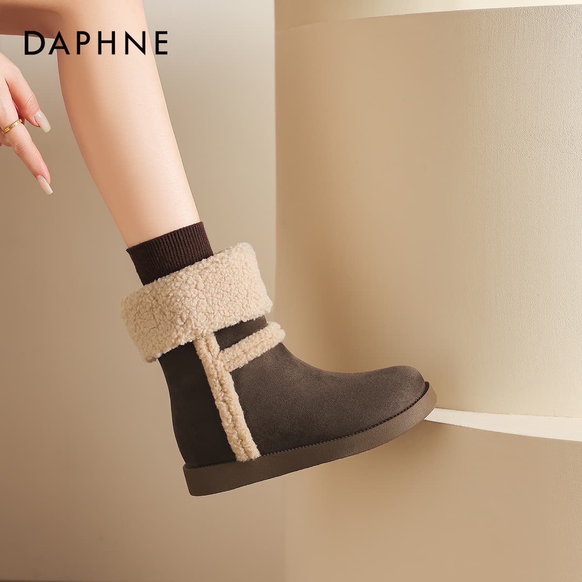 Ботинки зимние Daphne 24,5cm Сноубутсы Женские - изображение 5