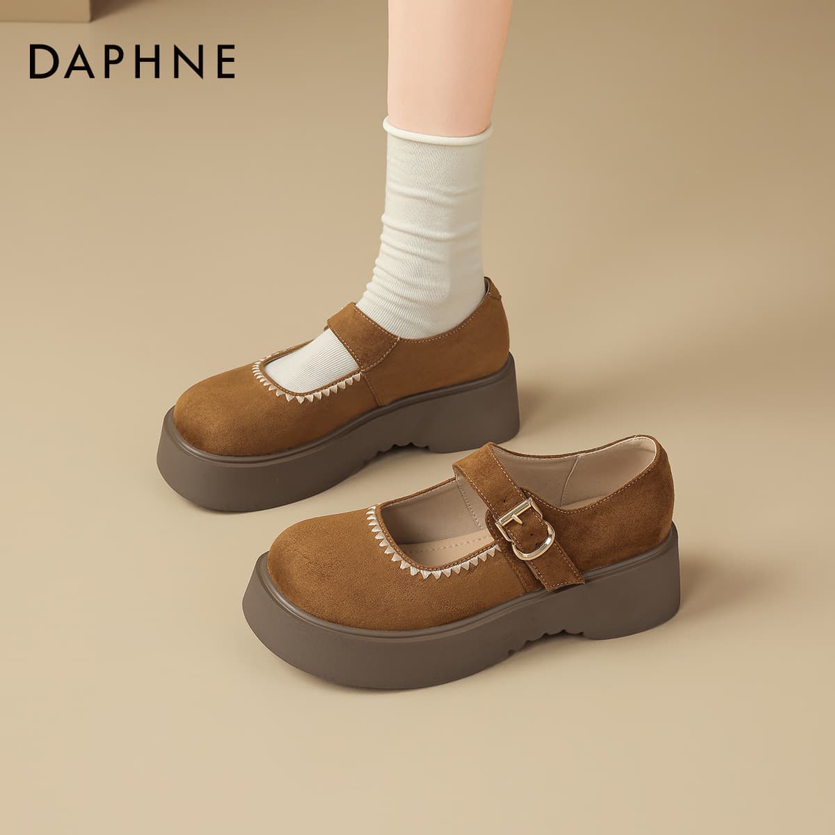DAPHNE Туфли Мэри Джейн Low Топ Желтый Женские - изображение 7