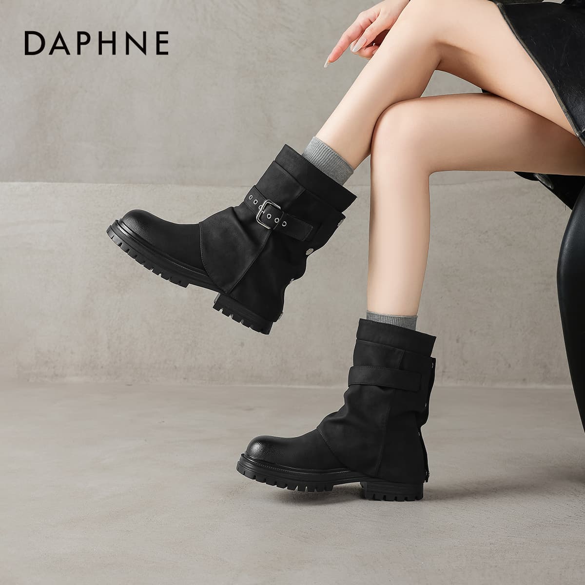 Сапоги DAPHNE Синтетическая кожа Ботильоны Женские - изображение 4