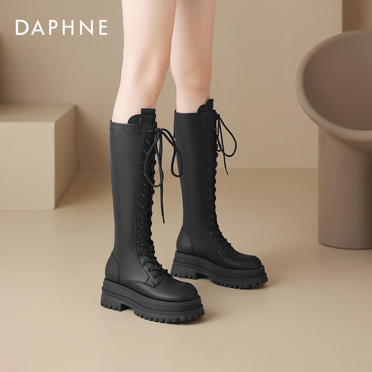Ботинки DAPHNE Женские сапоги до колена - изображение 3