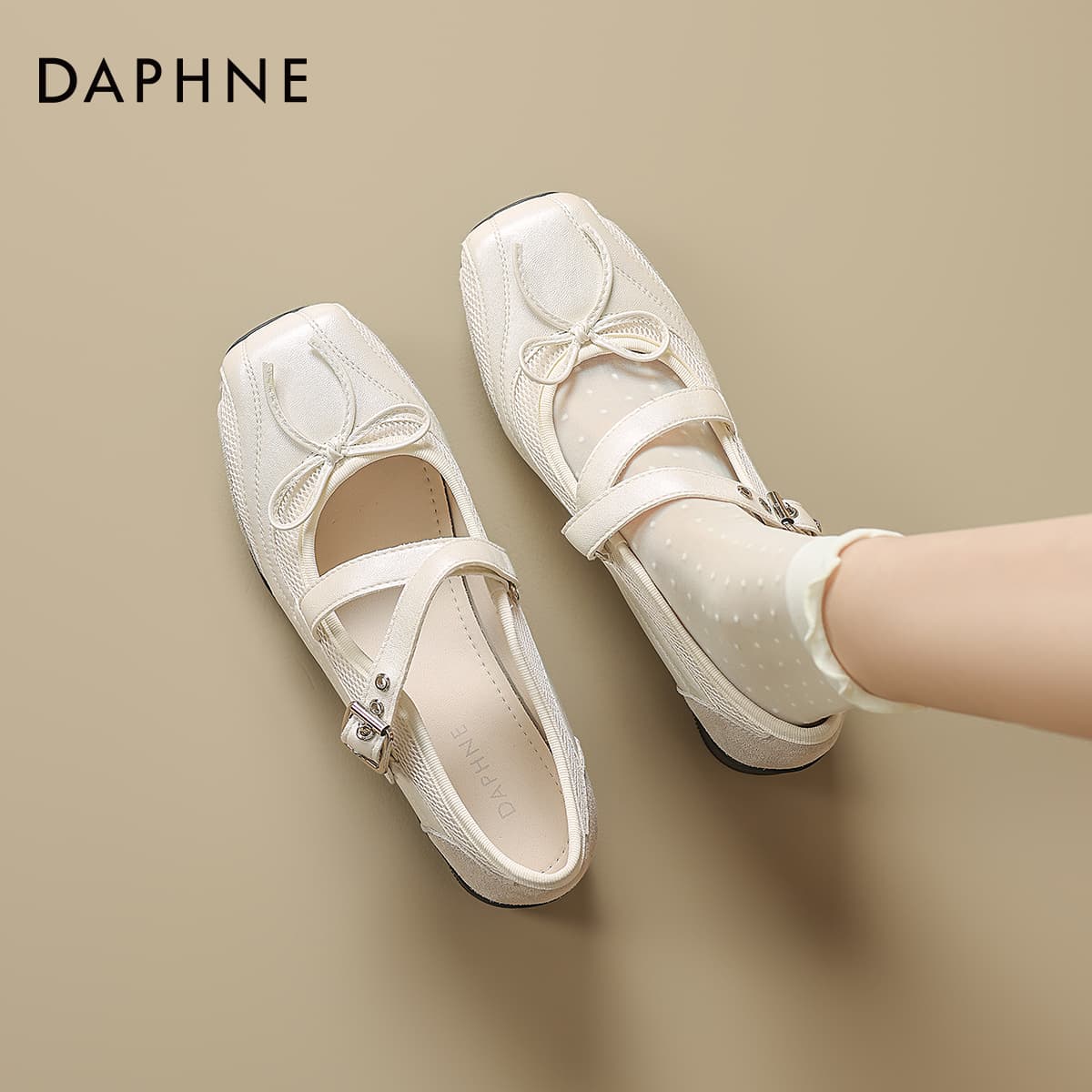 Кроссовки DAPHNE Синтетическая кожа текстиль Низкий топ Повседневная обувь Женская - изображение 4