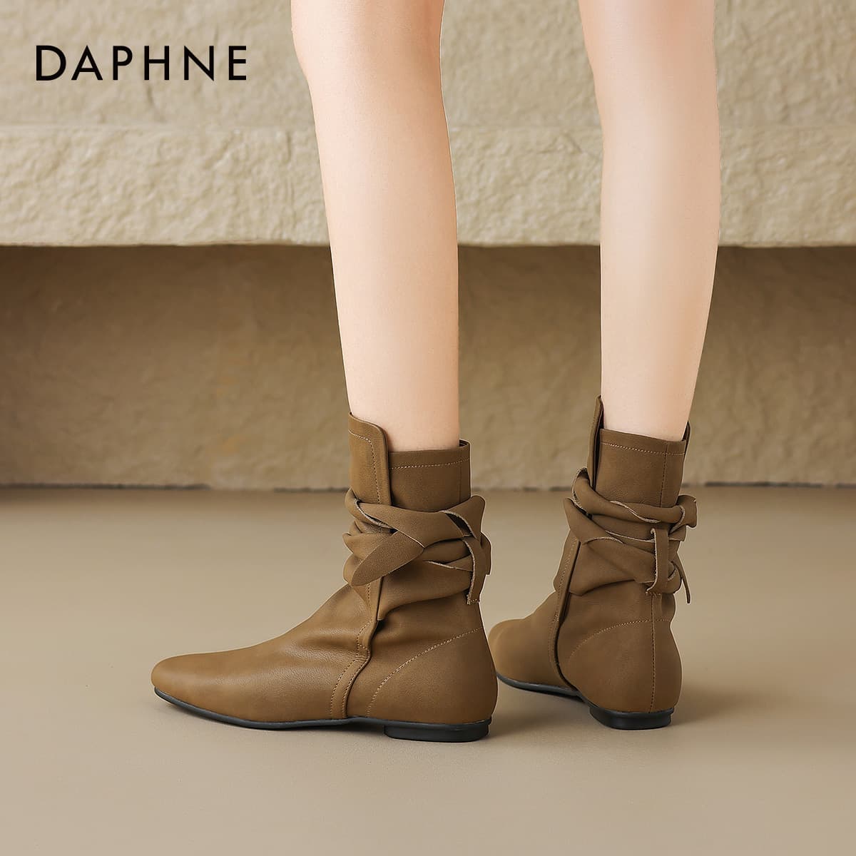 Сапоги DAPHNE Женские ботильоны из синтетической кожи - изображение 6