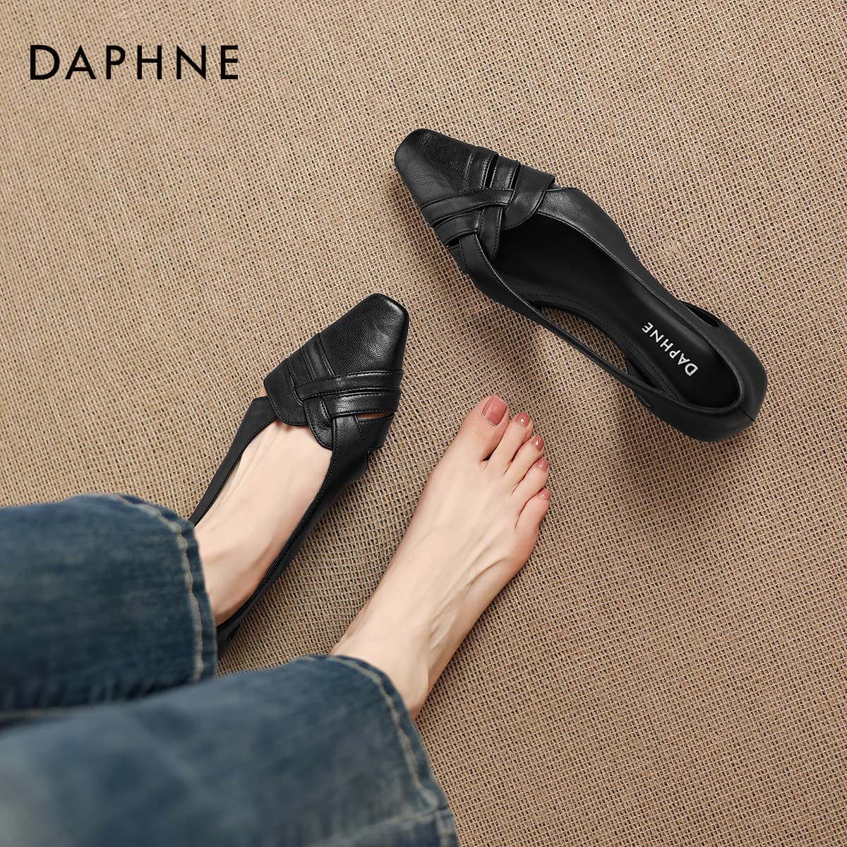 Тапочки DAPHNE Женские Повседневный Обувь без подкладки Женские - изображение 5