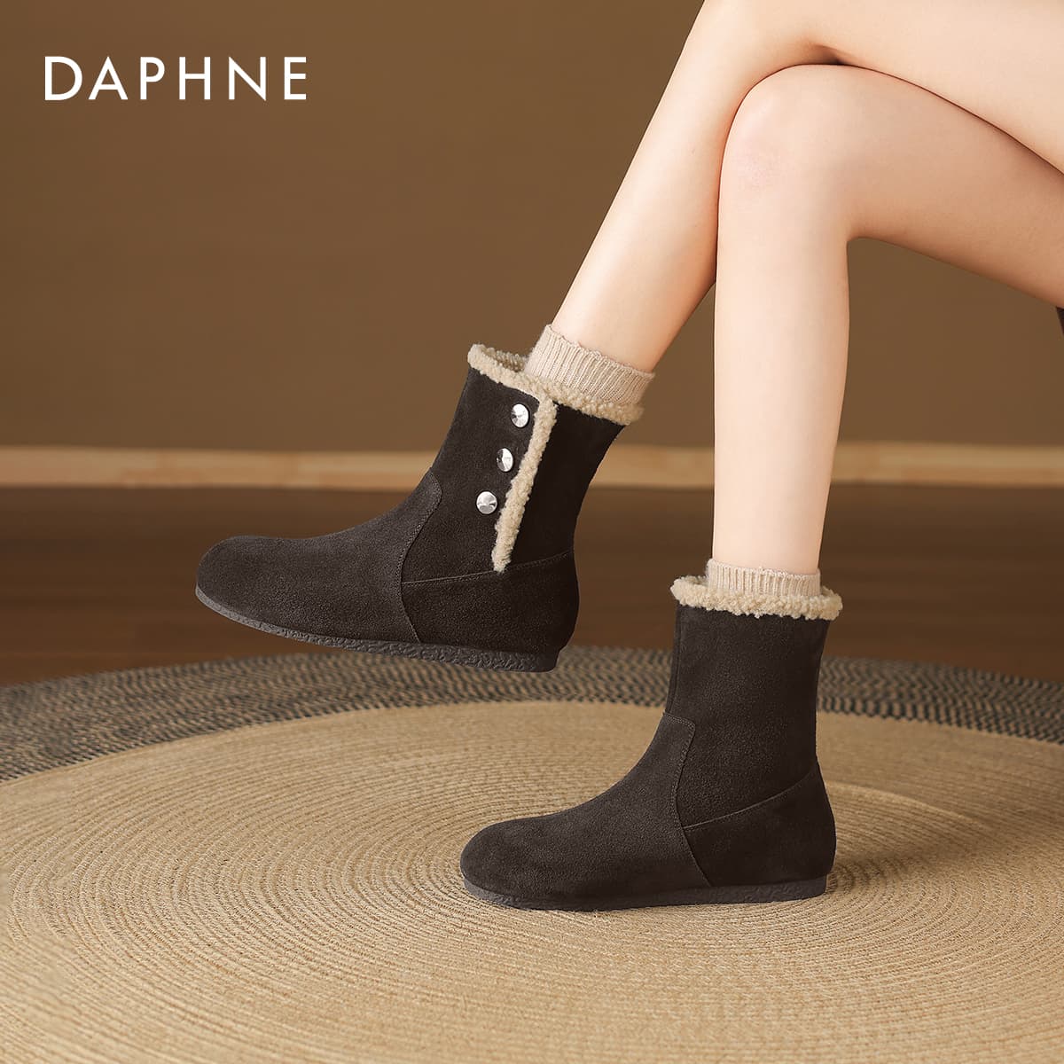 Сапоги Daphne Ботильоны из коровьей кожи Спилок Женские - изображение 5