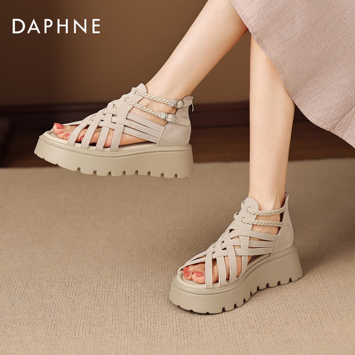 Сандалии Daphne Женские сандалии-гладиаторы - изображение 10