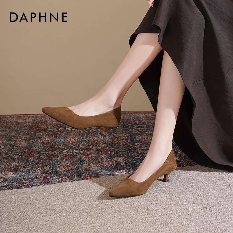 Туфли DAPHNE Высокие каблуки Low Топ Женские - изображение 4