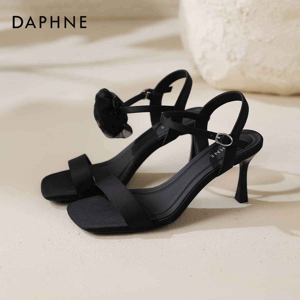 Туфли DAPHNE Ткань Узкий каблук Высокие каблуки Женские - изображение 5