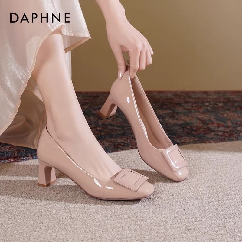Туфли DAPHNE Высокие каблуки цвет nude женские - изображение 4