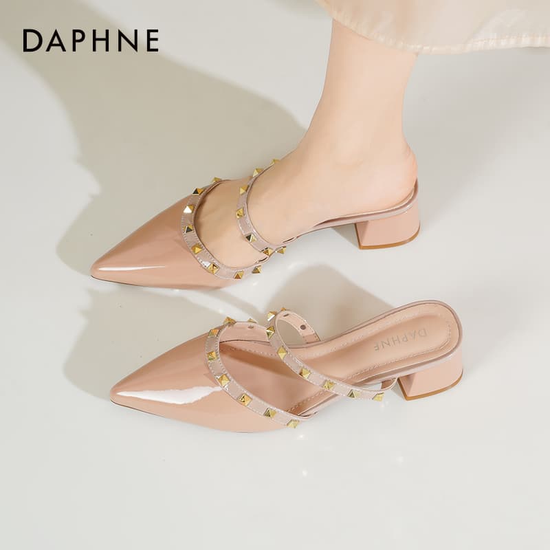 Туфли DAPHNE Грубый каблук Высокие каблуки Женские - изображение 7