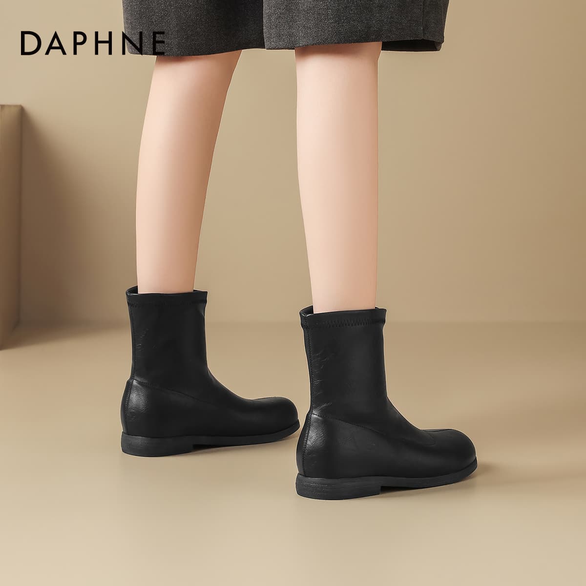 Сапоги DAPHNE Ботильоны Черный Женские - изображение 6