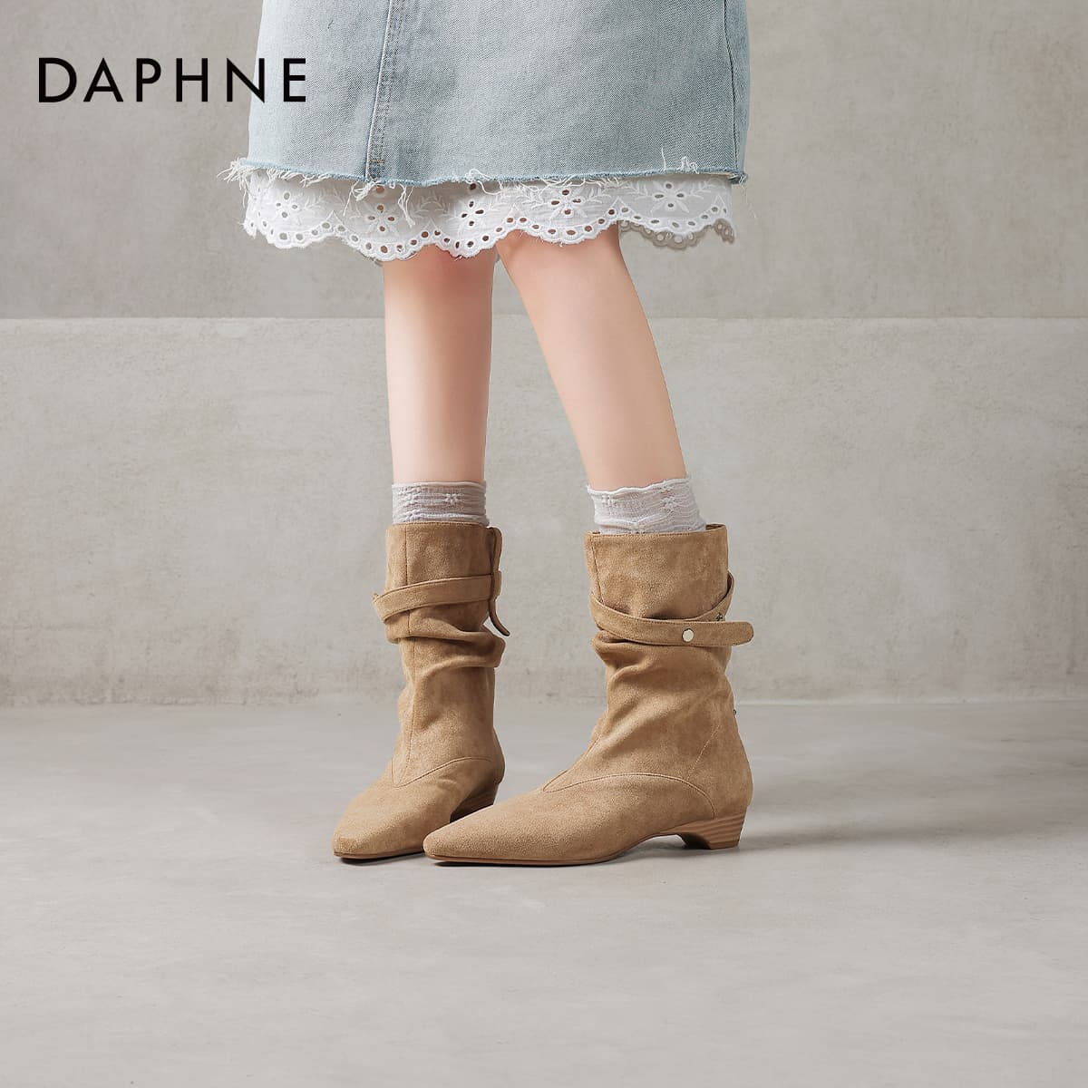 Сапоги DAPHNE Ботильоны Женские - изображение 7