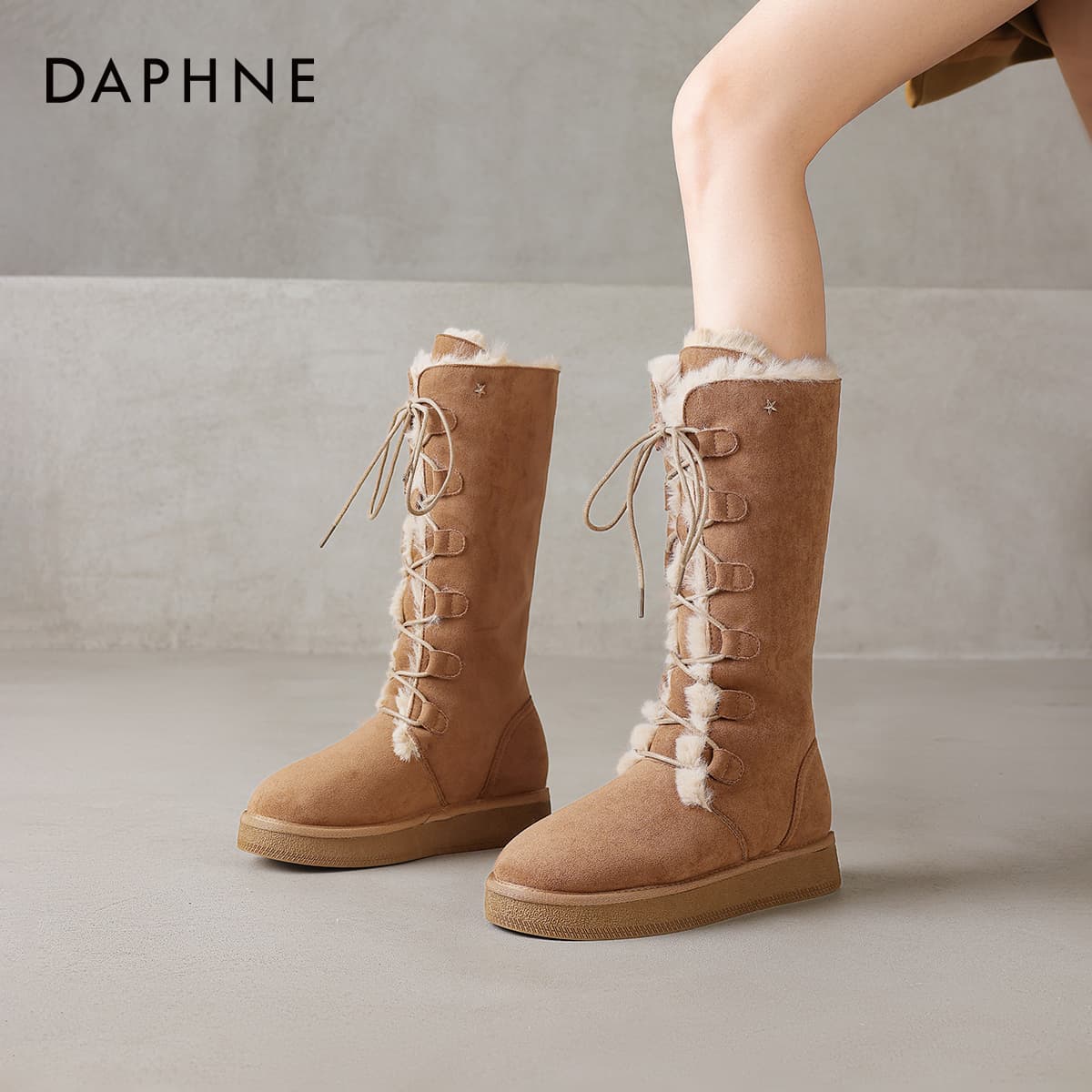 Ботинки зимние Daphne Ткань 30,5 см Сноубутсы Женские - изображение 6