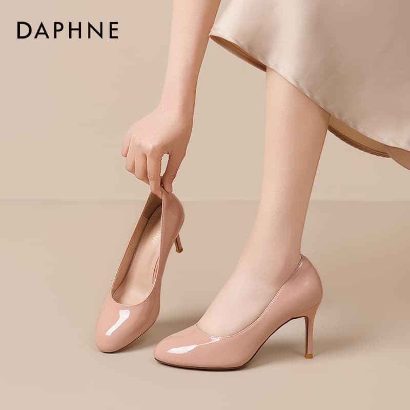 Туфли DAPHNE Высокие каблуки цвет nude женские - изображение 6