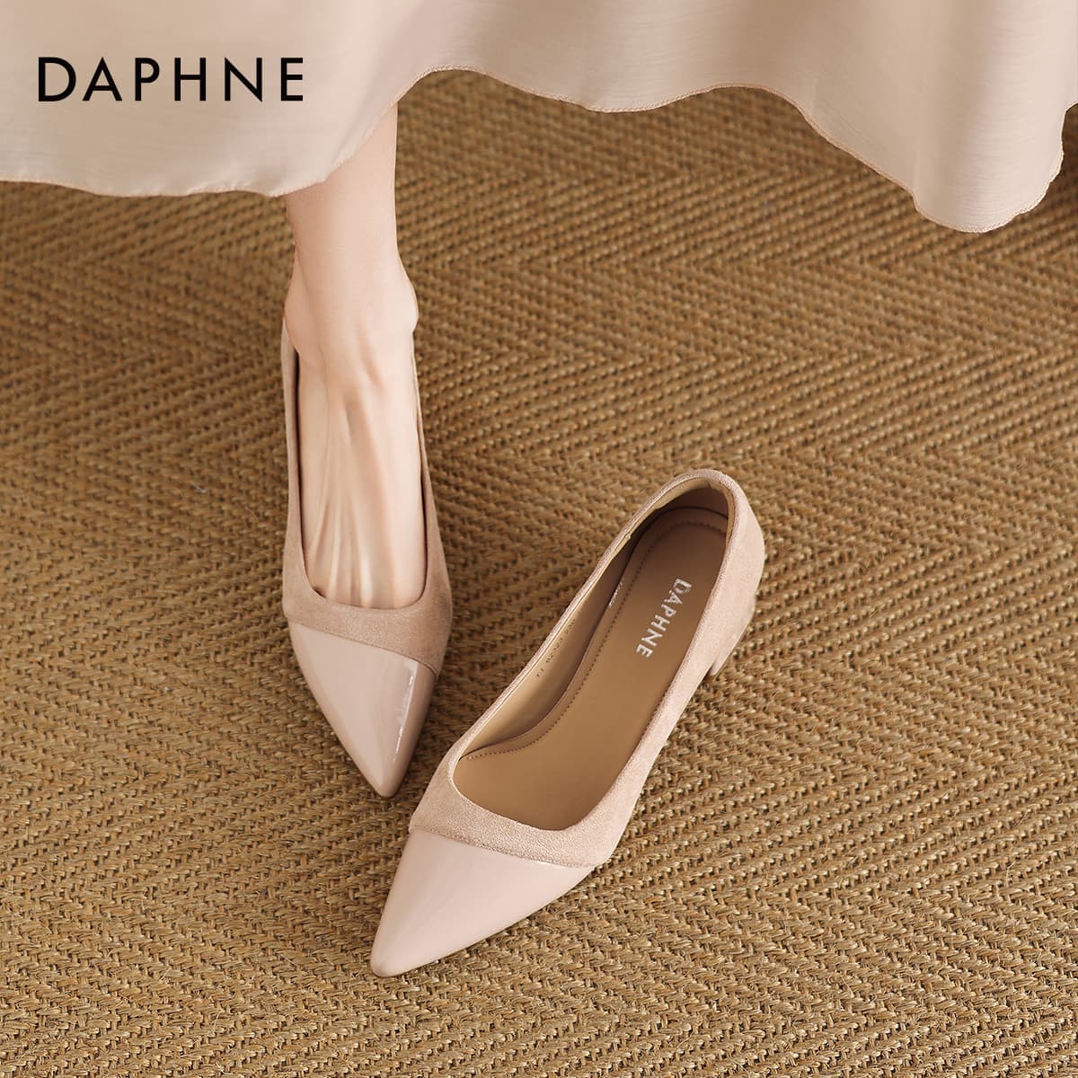 Туфли DAPHNE Высокие каблуки Нежно-розовый Женский - изображение 3