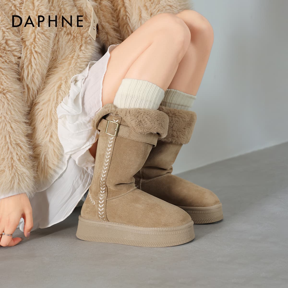 Ботинки зимние Daphne Сноубутсы Женские - изображение 6