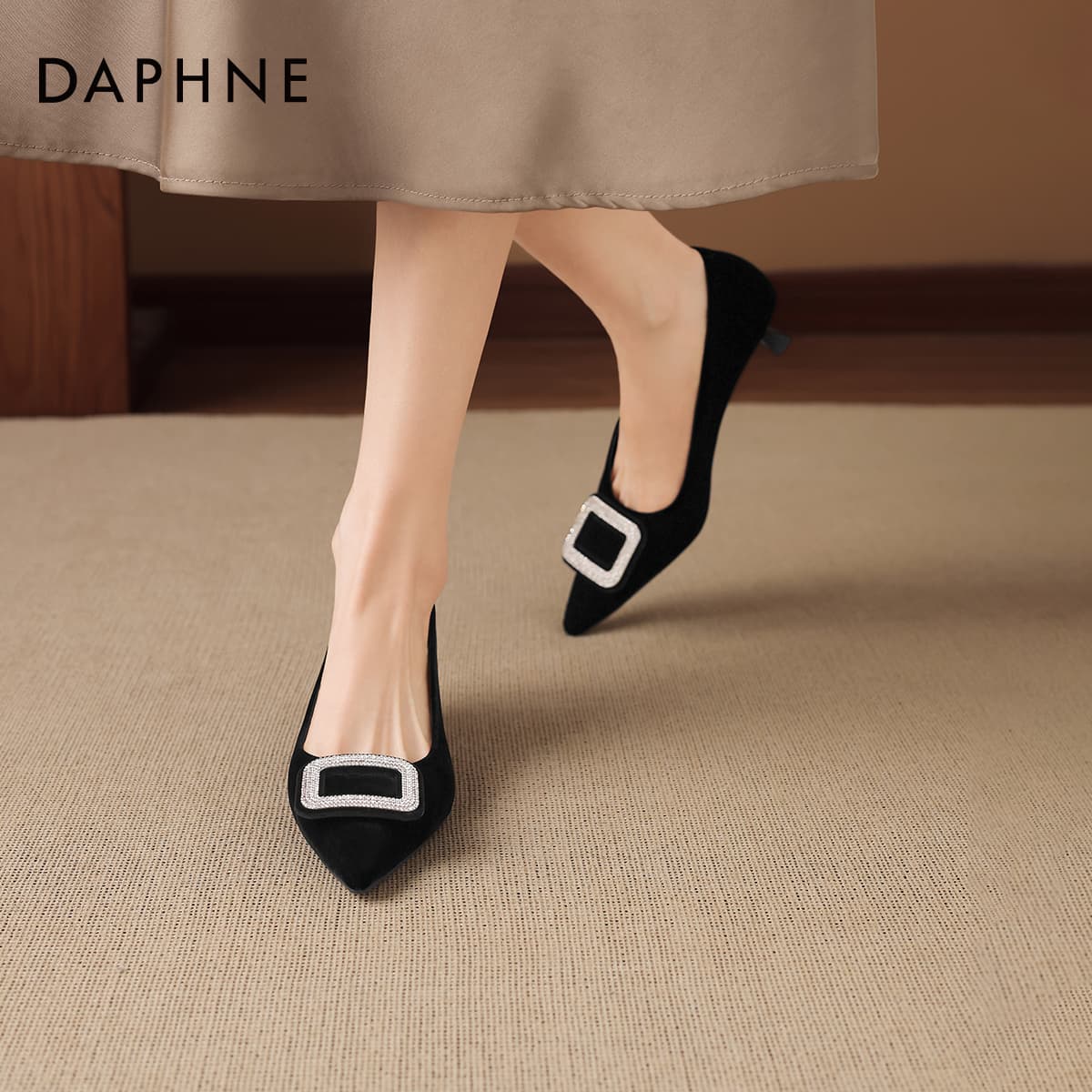 Туфли DAPHNE Высокие каблуки Low Топ Женские - изображение 6