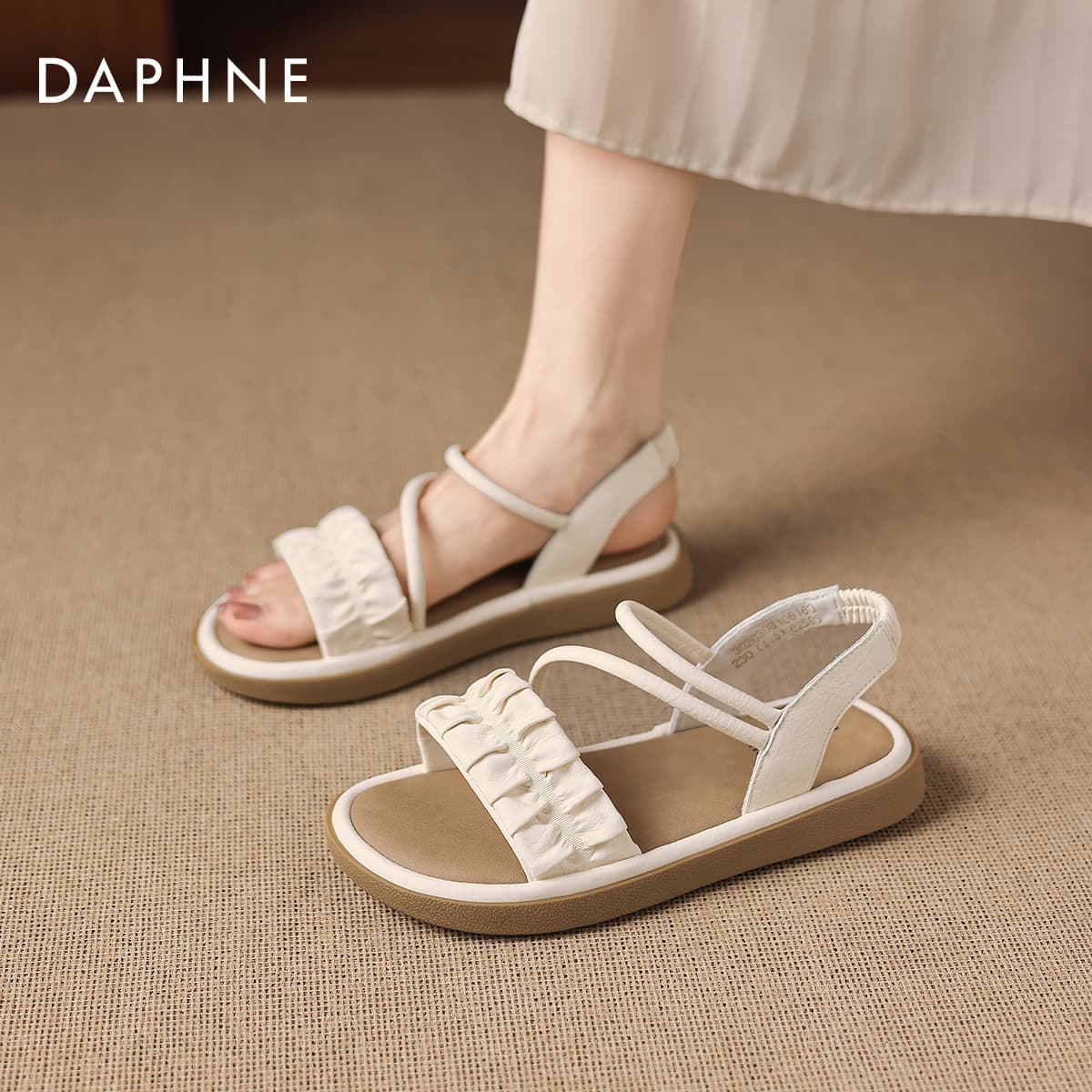 Сандалии DAPHNE Римские Сандалии Бежевые Женские - изображение 5