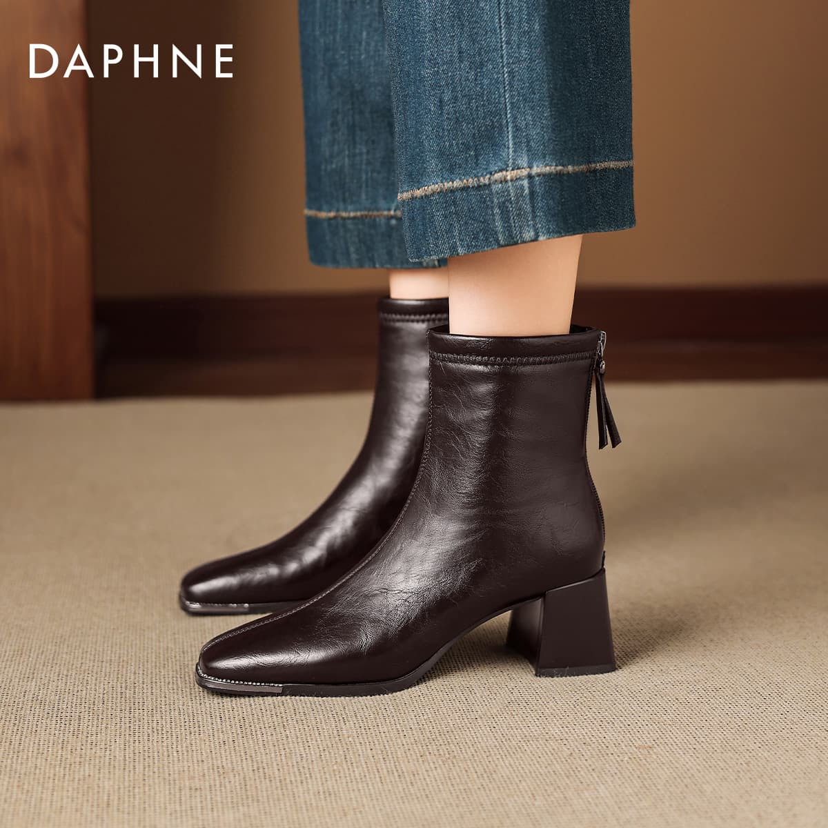 Сапоги DAPHNE Ботильоны Женские - изображение 5