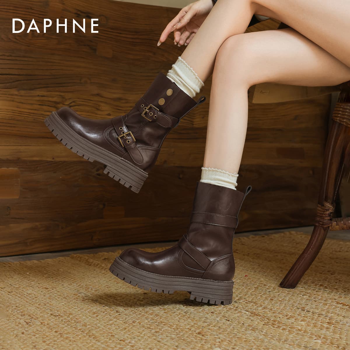 Сапоги DAPHNE Ботильоны Женские - изображение 5