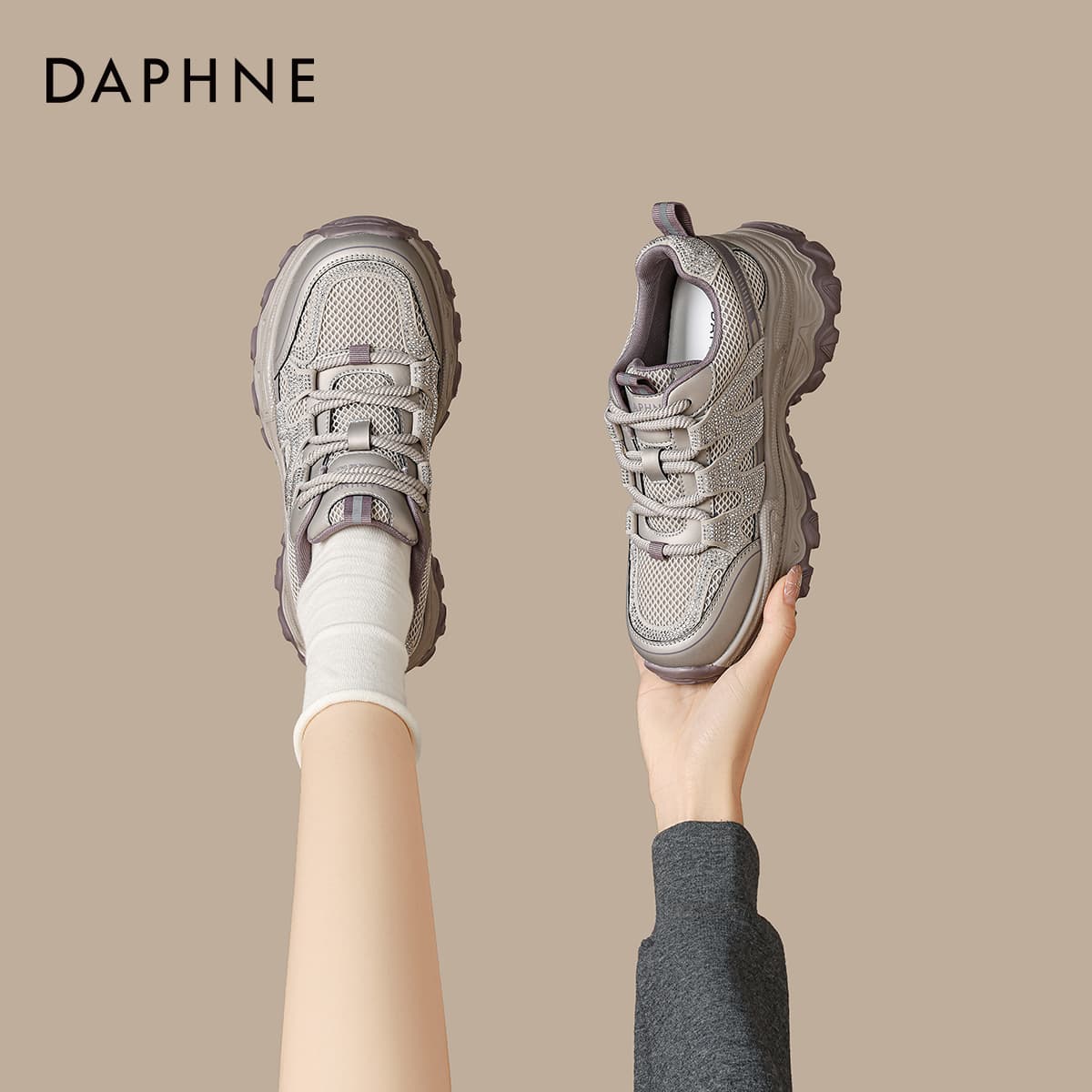 Кроссовки DAPHNE Массивные кроссовки Low Топ Женские - изображение 6
