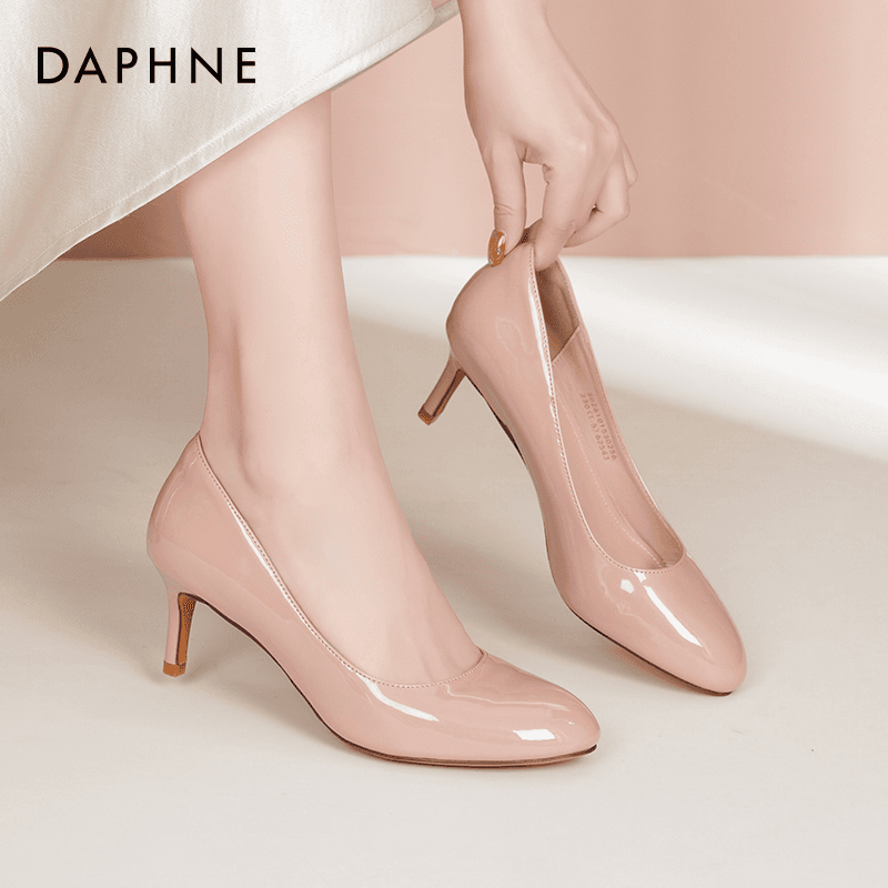 Туфли DAPHNE Высокие каблуки Low Топ Женские - изображение 4