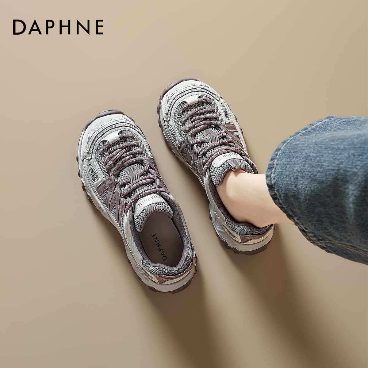 Кроссовки DAPHNE Повседневная обувь Low Топ Фиолетовый Женские - изображение 5
