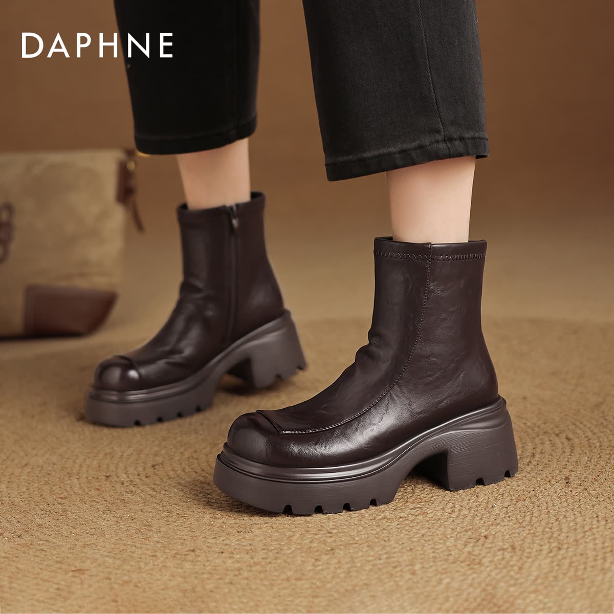 Сапоги DAPHNE Ботильоны Женские - изображение 4