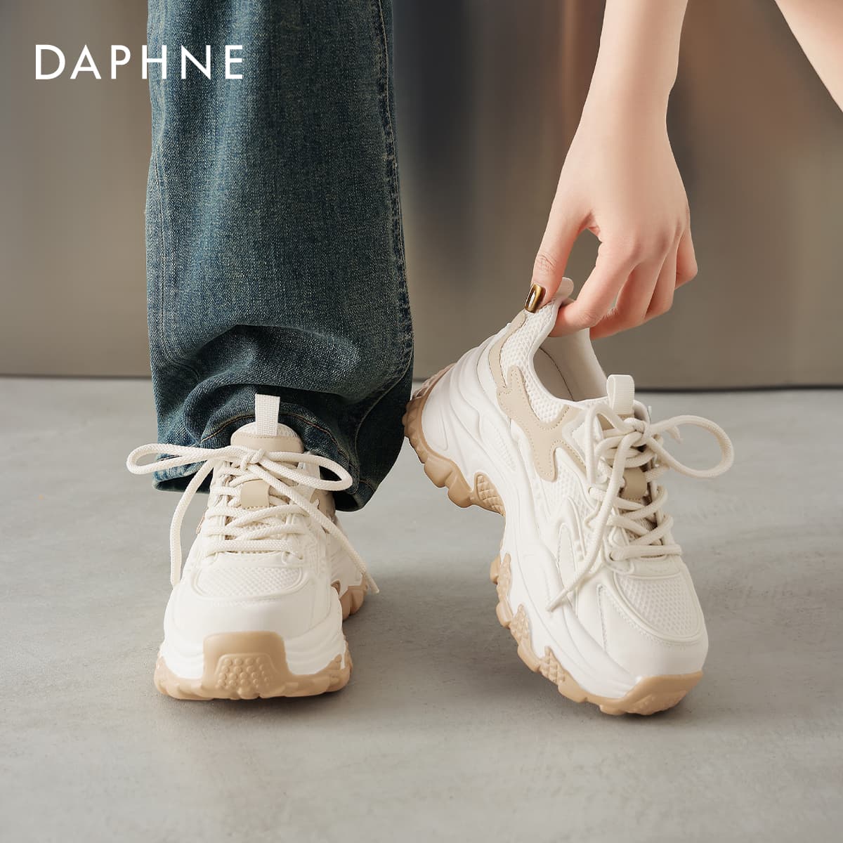Кроссовки DAPHNE Низкий топ массивные кроссовки женские - изображение 4