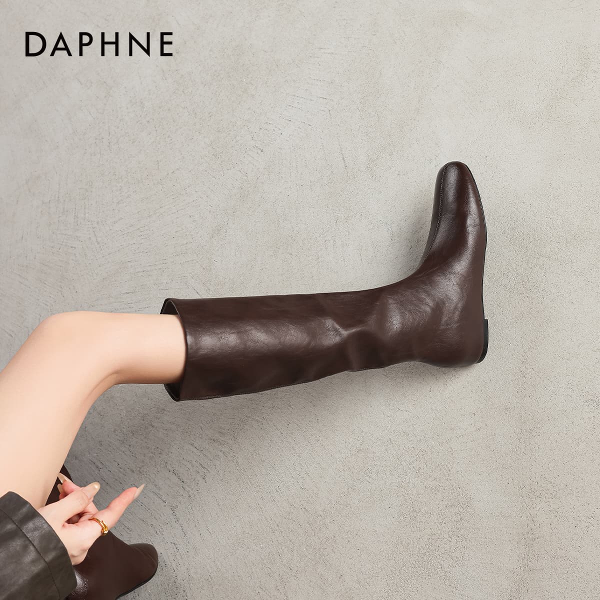 Ботинки DAPHNE Колено High Ботинки Женские - изображение 5