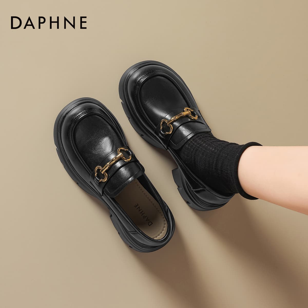 Лоферы DAPHNE Лоферы Лоу-топы Черный Женские - изображение 6